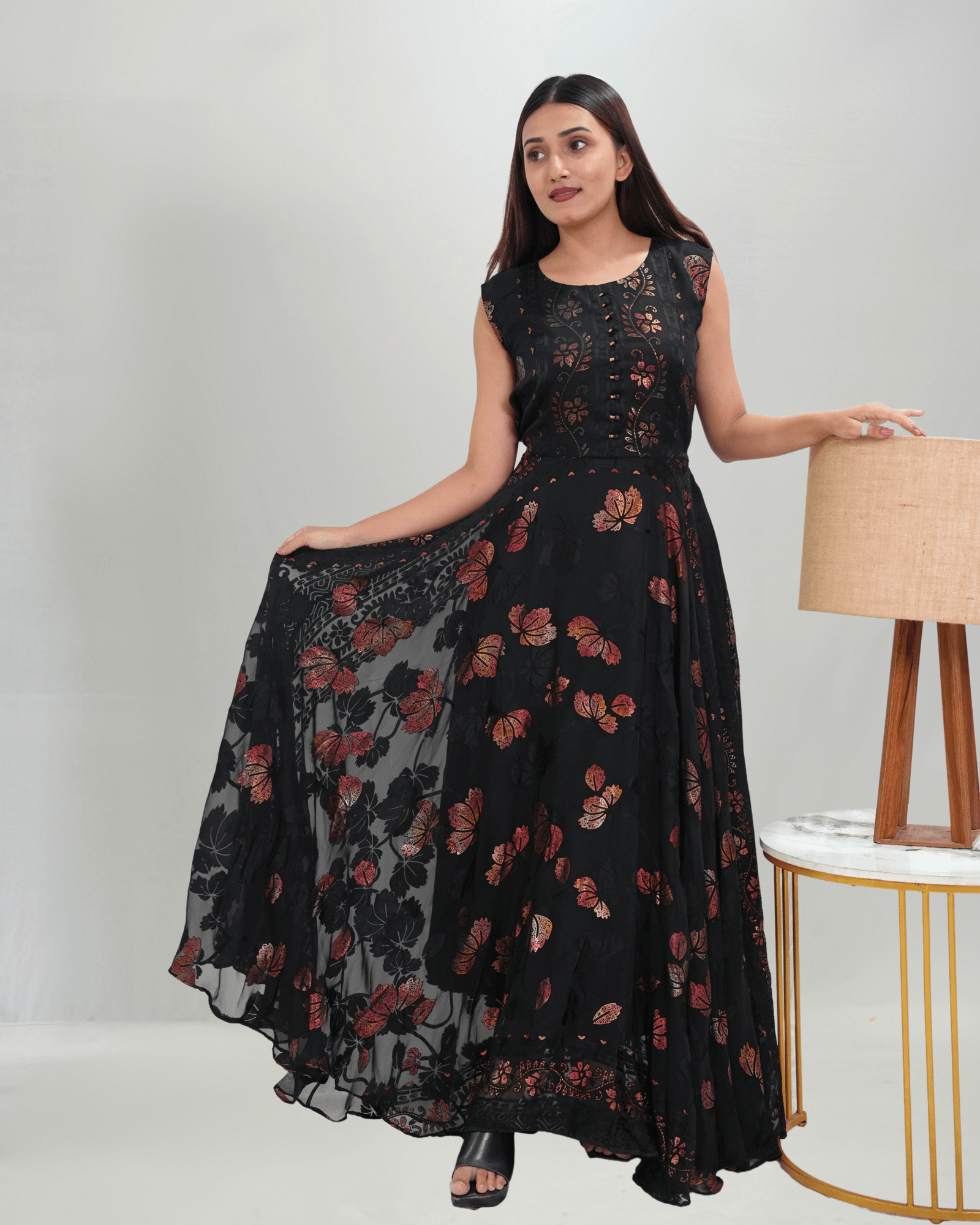 Black Designer One piece