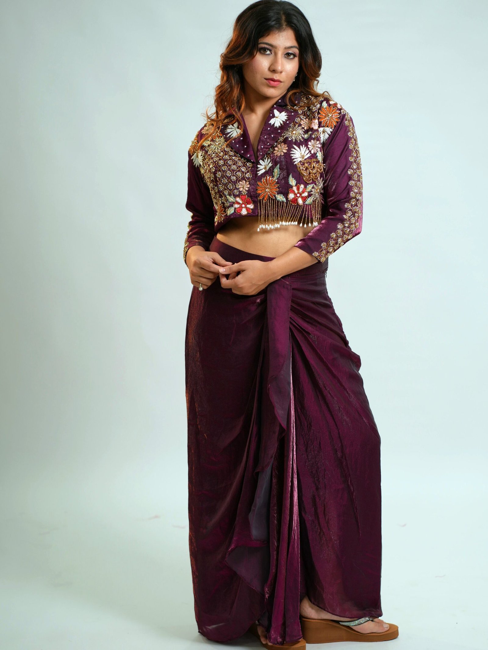 Wine Stylish Tulip Cor Set